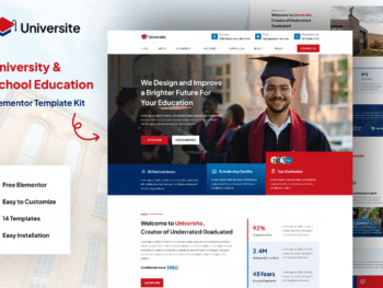 Universite - Kit de Modelos Elementares de Educação Universitária e Escolar