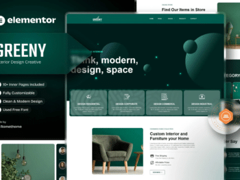 Greeny - Template Kit para elementos interiores
