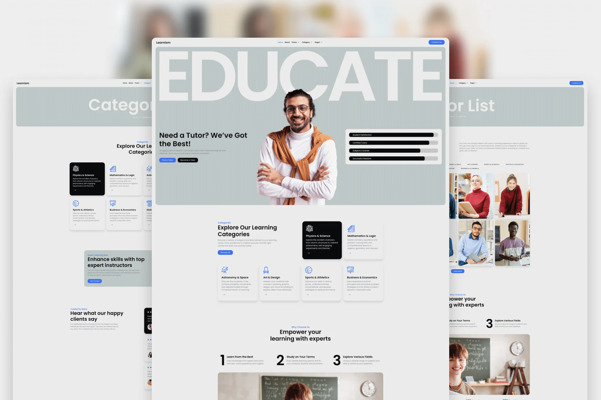 Learnism — Kit de modelos Elementor para cursos profissionais on-line