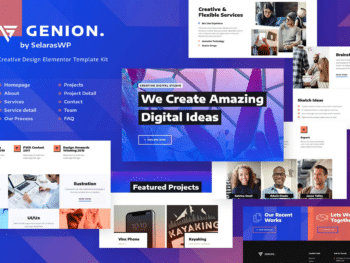 Genion - Template Kit Elementor da Agência Digital Criativa
