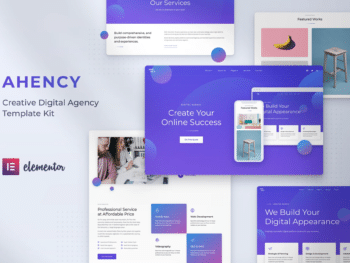 AHENCY - Template Kit para Agência digitais criativas