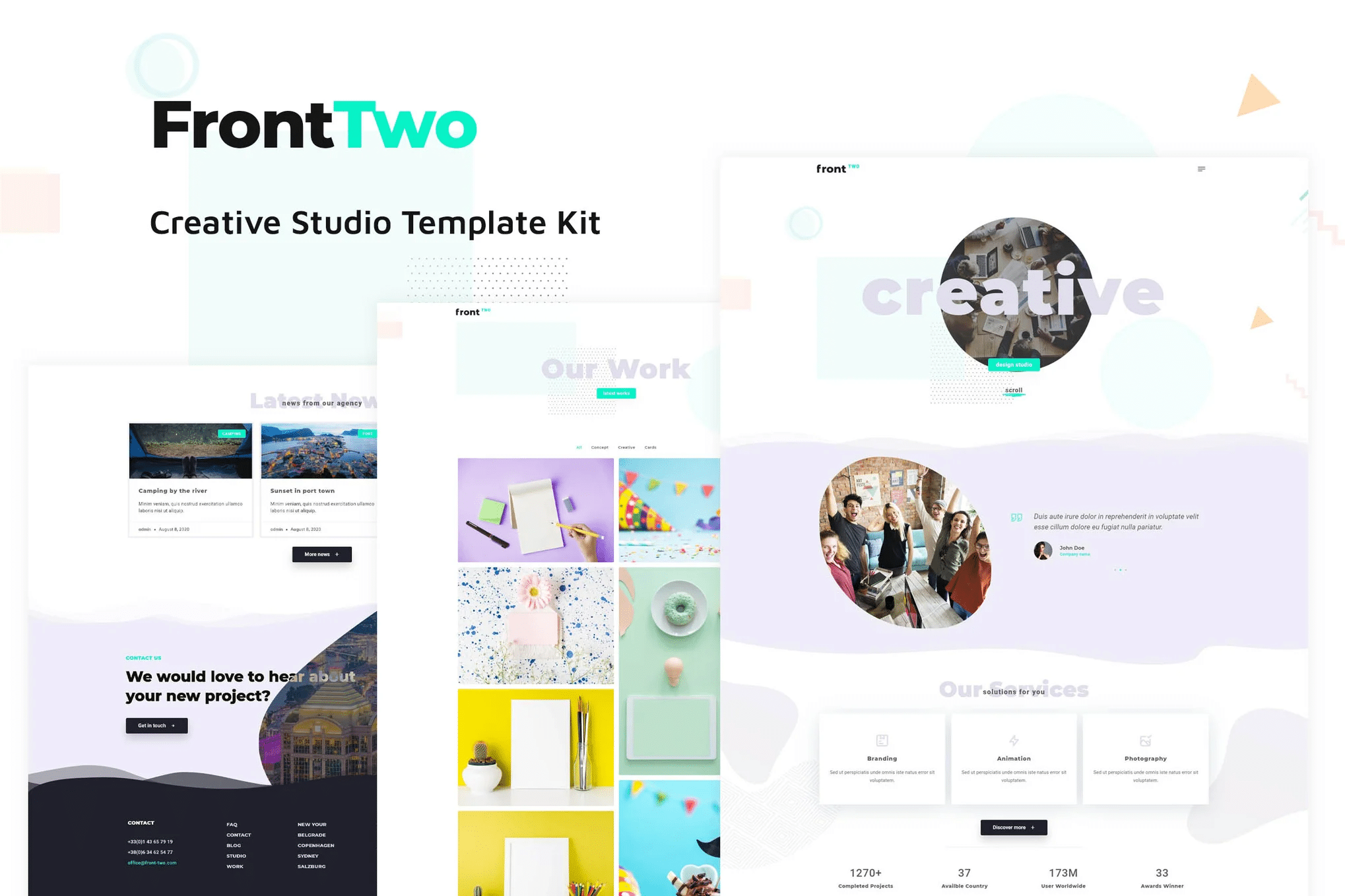 FrontTwo - Kit de modelos do Creative Studio