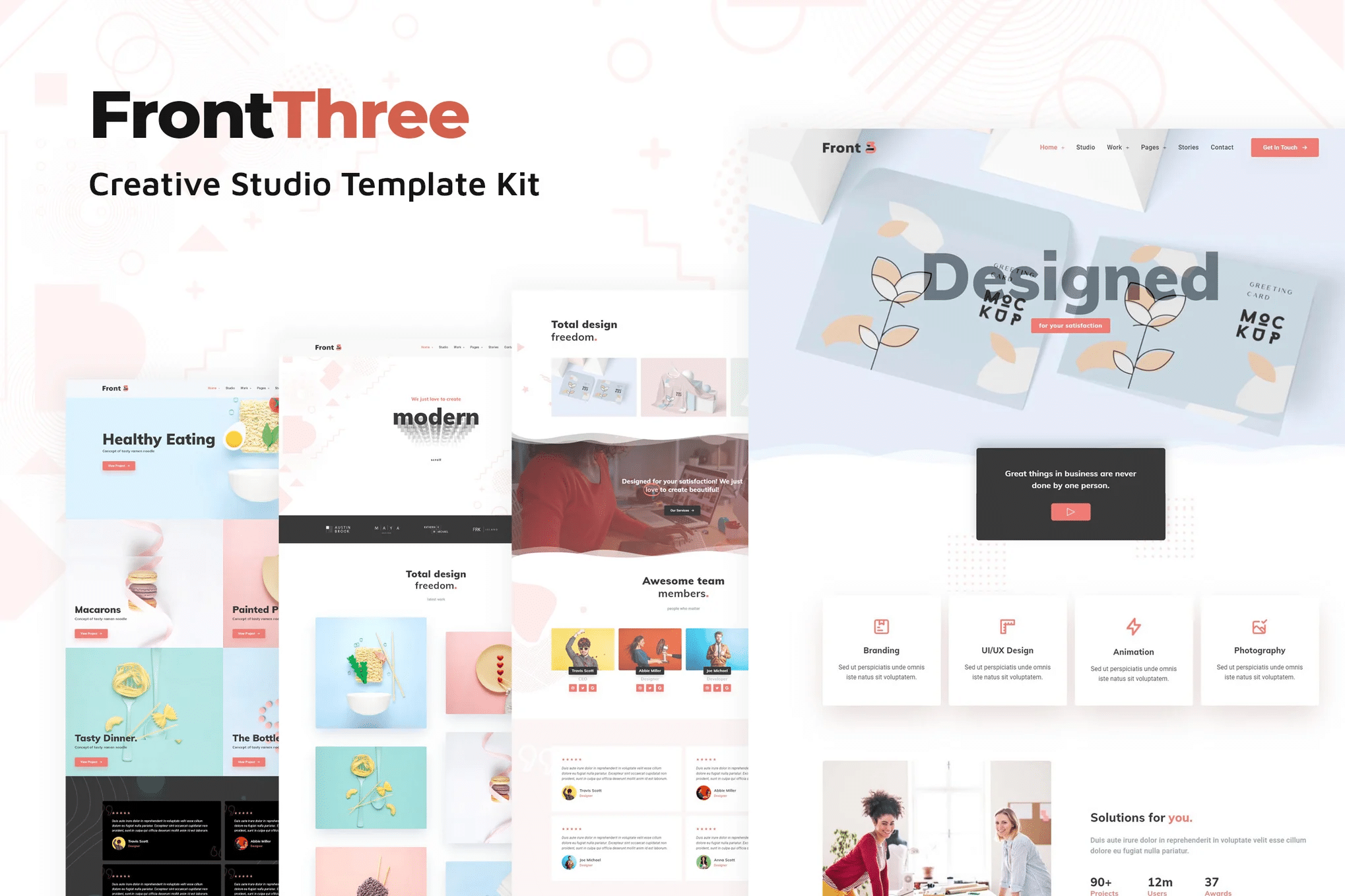 FrontThree - Kit de modelos do Creative Studio