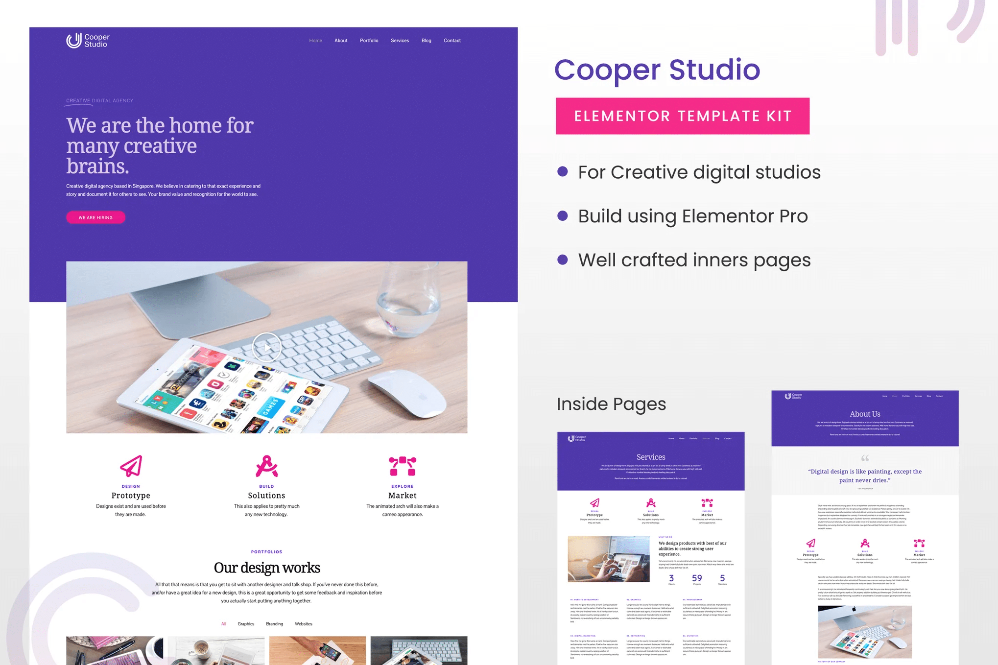 Cooper Studio - Elementor Template Kit
