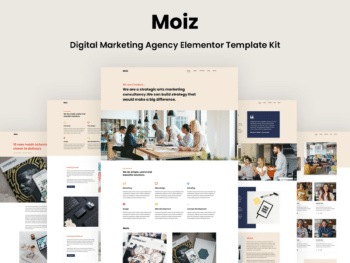 Moiz - Kit de Templates Elementor para Agência de Marketing Digital