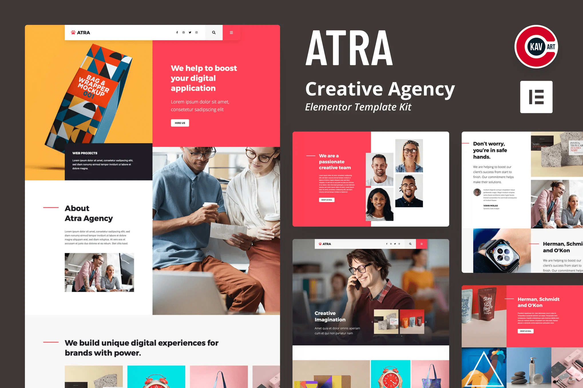 Atra - Template Kit Elementor da Agência Criativa