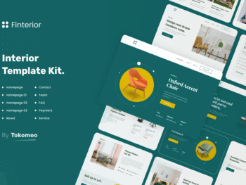 Finterior - Kit de Templates Elementor de Design e Arquitetura de Interiores