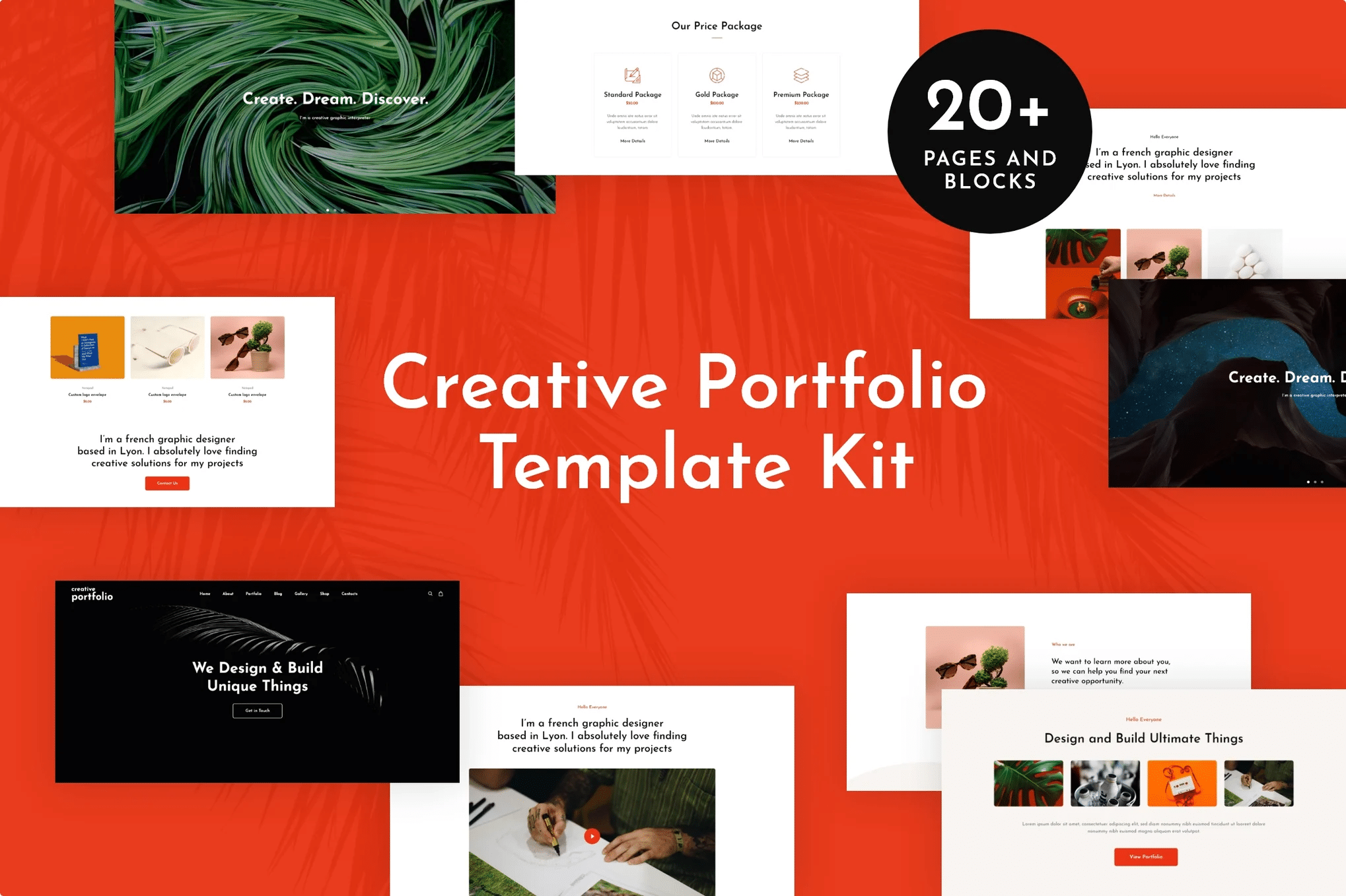 Helion - Kit de Templates Elementor de Portfólio Criativo