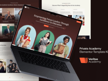 Veritas - Kit de modelos Elementor da Private Academy