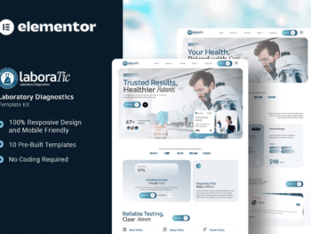 Laboratic - Kit de Modelos Elementor de Diagnóstico de Laboratório