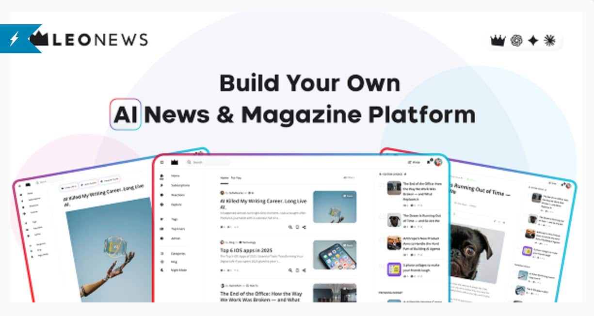LeoNews - Notícias de IA, Revista Viral e Jornal