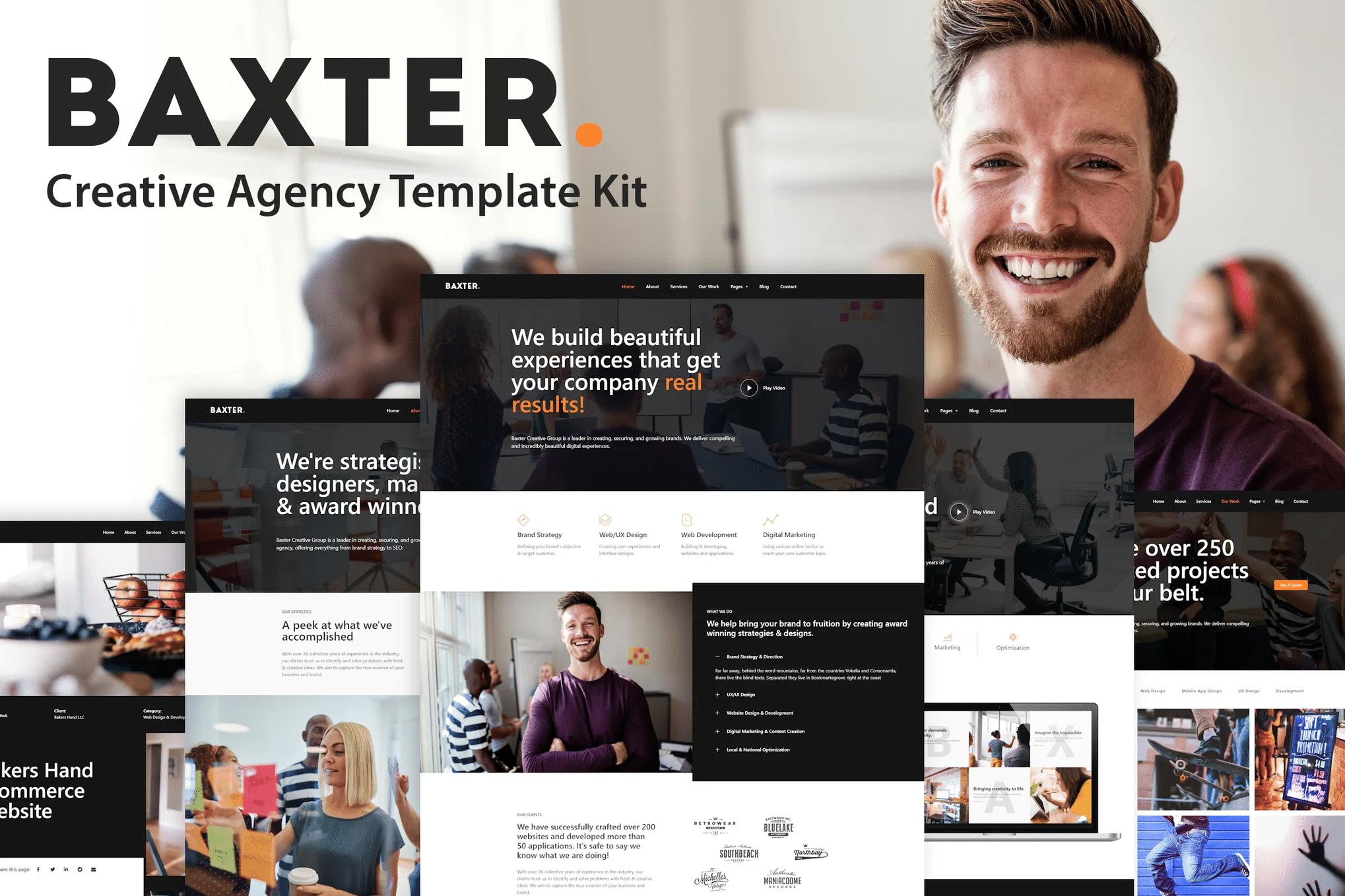 Baxter - Template Kit Elementor da Agência Criativa