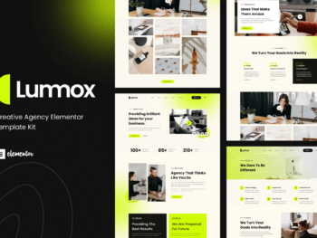 Lummox - Template Kit Elementor para Agência criativas