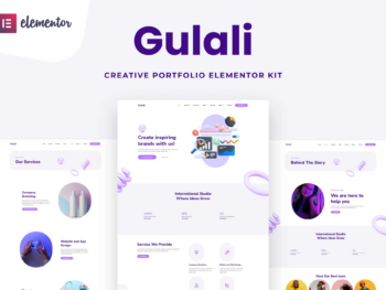 Gulali - Template Kit Elementor de Portfólio Criativo