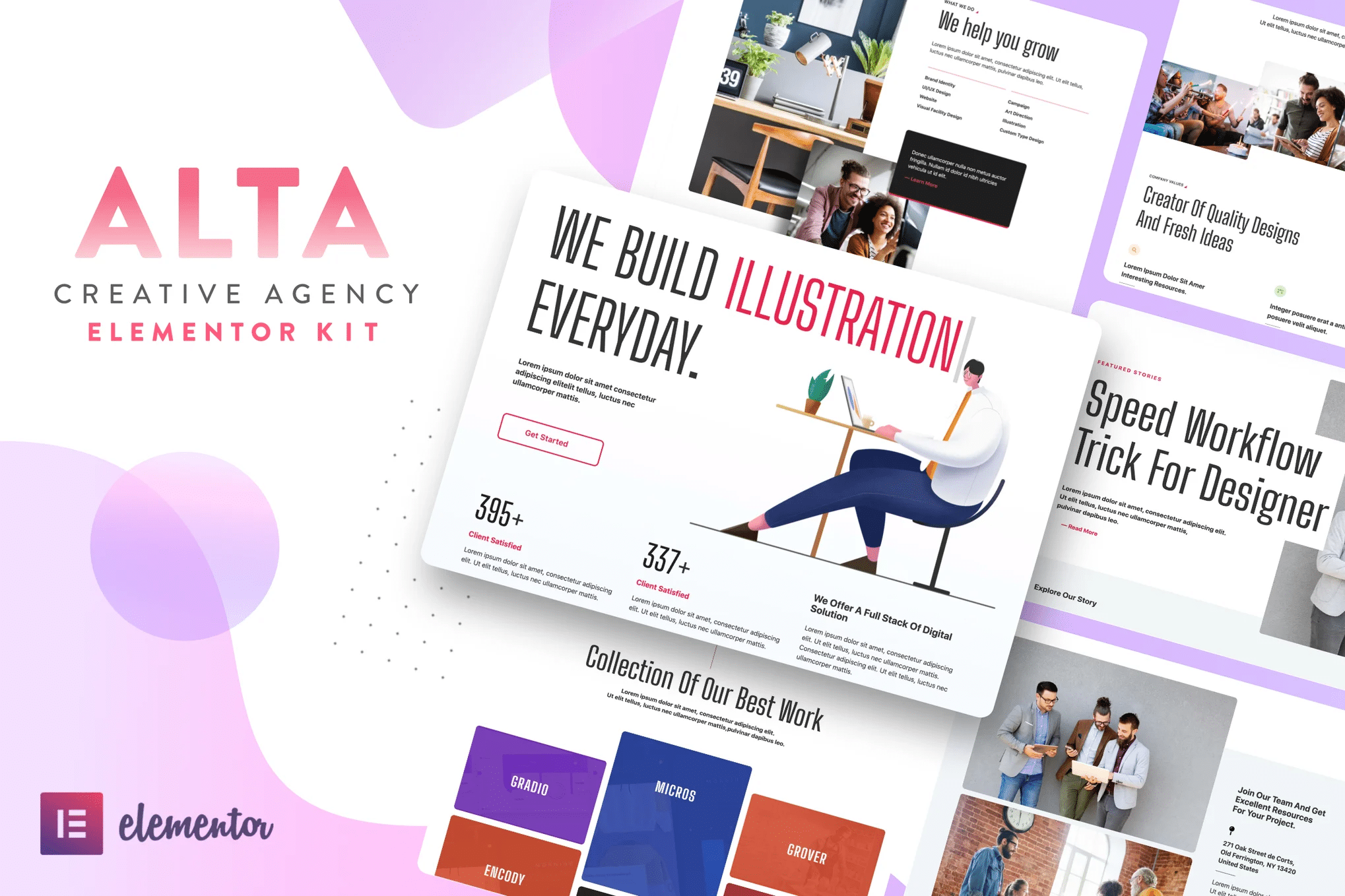 ALTA - Template Kit Elementor para Agência criativas