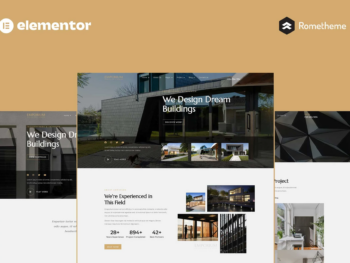 Emporium - Kit completo de modelos de site Elementor Pro para arquitetura e interiores