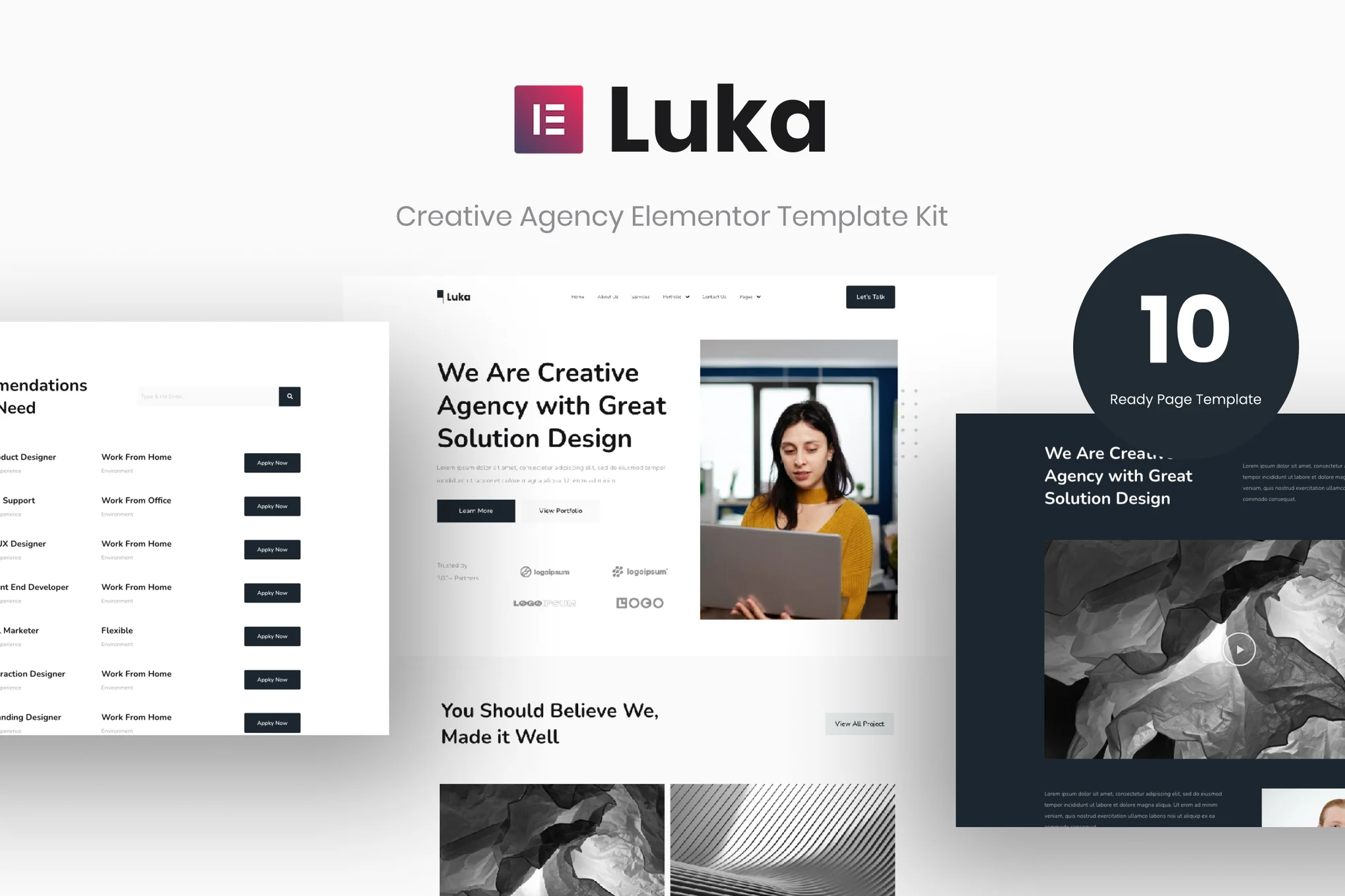 Luka - Kit de Templates Elementor da Agência Criativa
