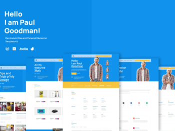 Goodman - Template Kit de portfólio criativo Elementor