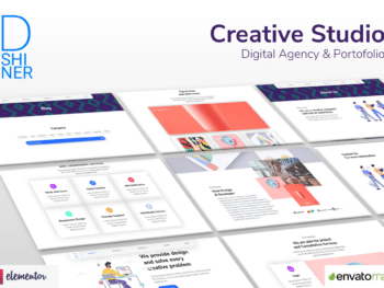D'Shiner -Kit de Modelos Elementor Creative Studio e Agência Digital