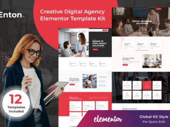 Enton - Template Kit Elementor para Agência criativas