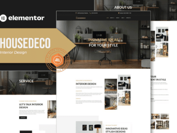 Housedeco - Template Kit Elementor de Design de Interiores
