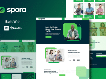 Spora - Template Kits para Agência digitais e Creative Elementor
