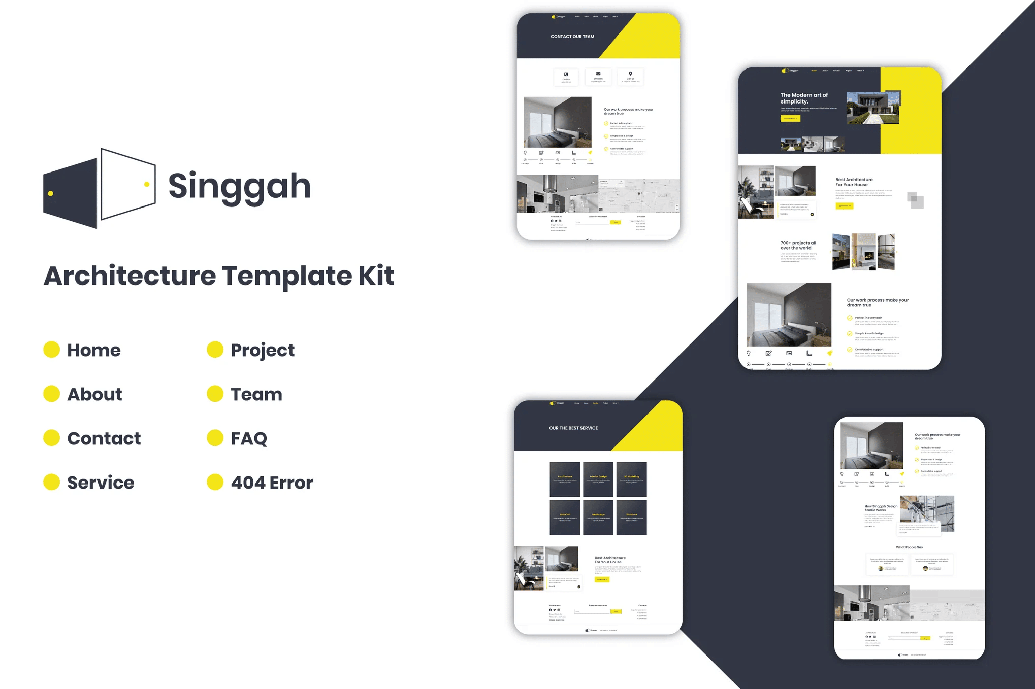 Singgah - Kit de Templates Elementor Pro de Arquitetura