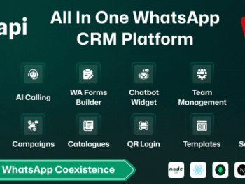 Wapi – SaaS de CRM para WhatsApp com Construtor de Fluxo de Chatbot, Automação de API e Sistema Multi-Tenant
