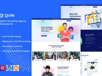 Qolle - Template Kit Elementor para agência de marketing digital