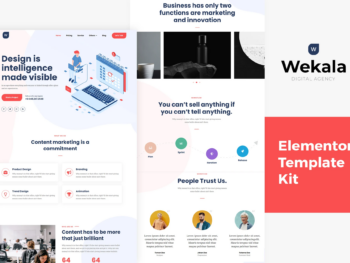 Wekala - Template Kit para Agência Elementor