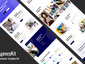 AgencyKit - Kit de Modelos de Portfólio Elementor