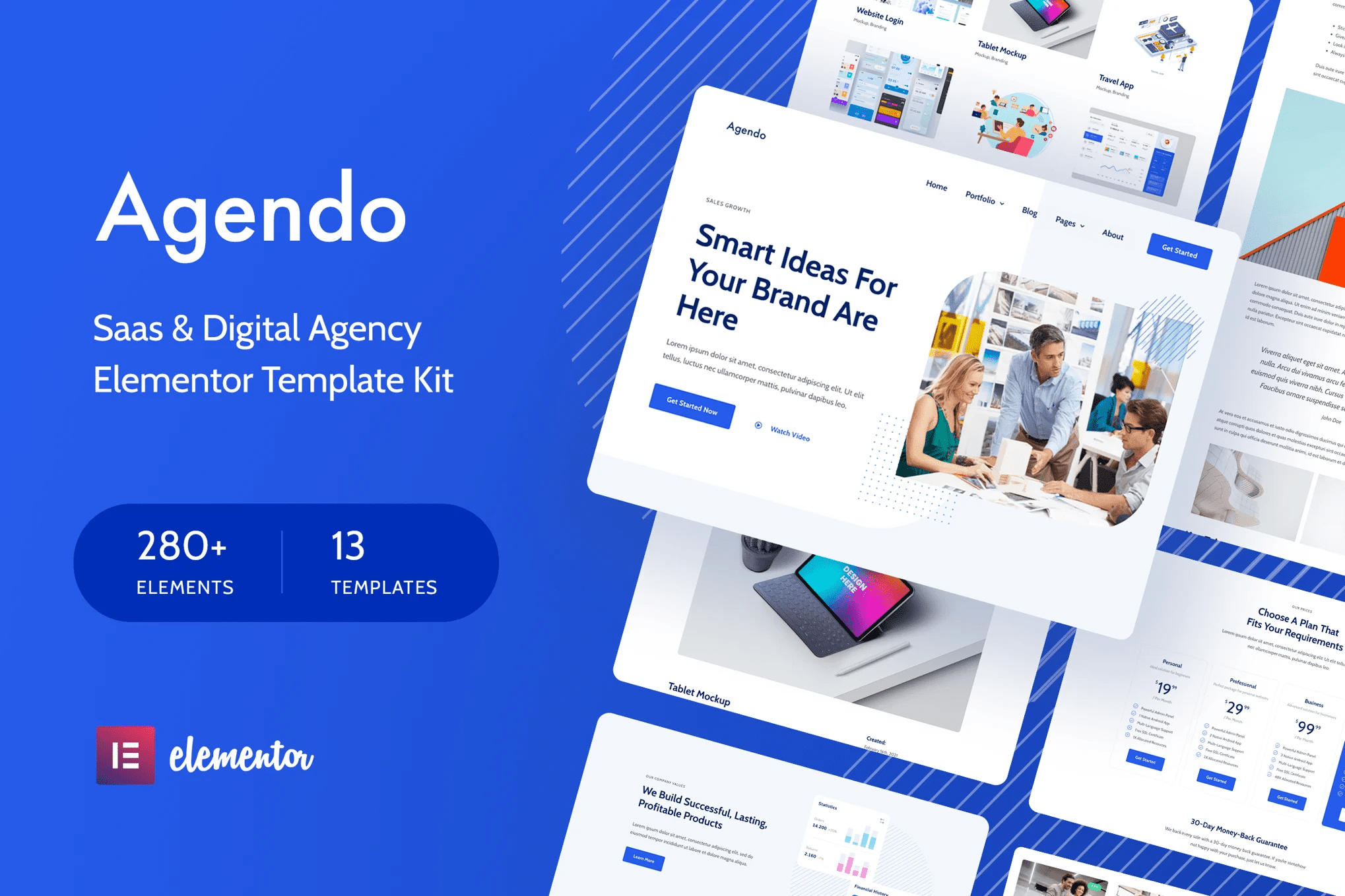 Agendo - Agência Digital e Template Kit Criativos Elementor