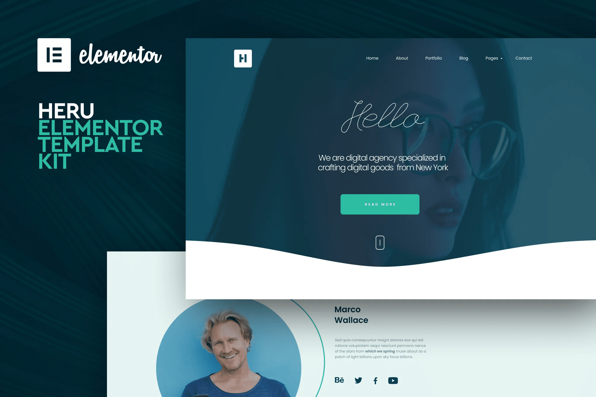 Heru - Template Kit Creative Elementor