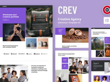 Crev - Template Kit Elementor da Agência Criativa
