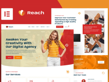 Reach - Kit de Templates Pro para Agência Digital e Creative Elementor