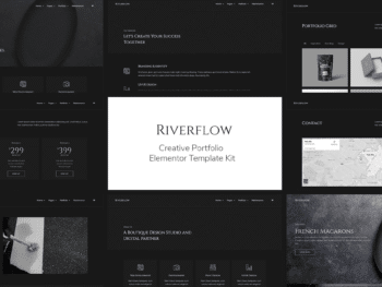 Riverflow - Template Kit Elementor de Portfólio Criativo