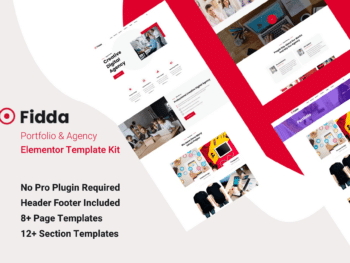 Fidda - Template Kit Elementor de Portfólio e agência