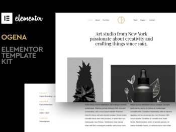 Ogena - Template Kit mínimos do Elementor