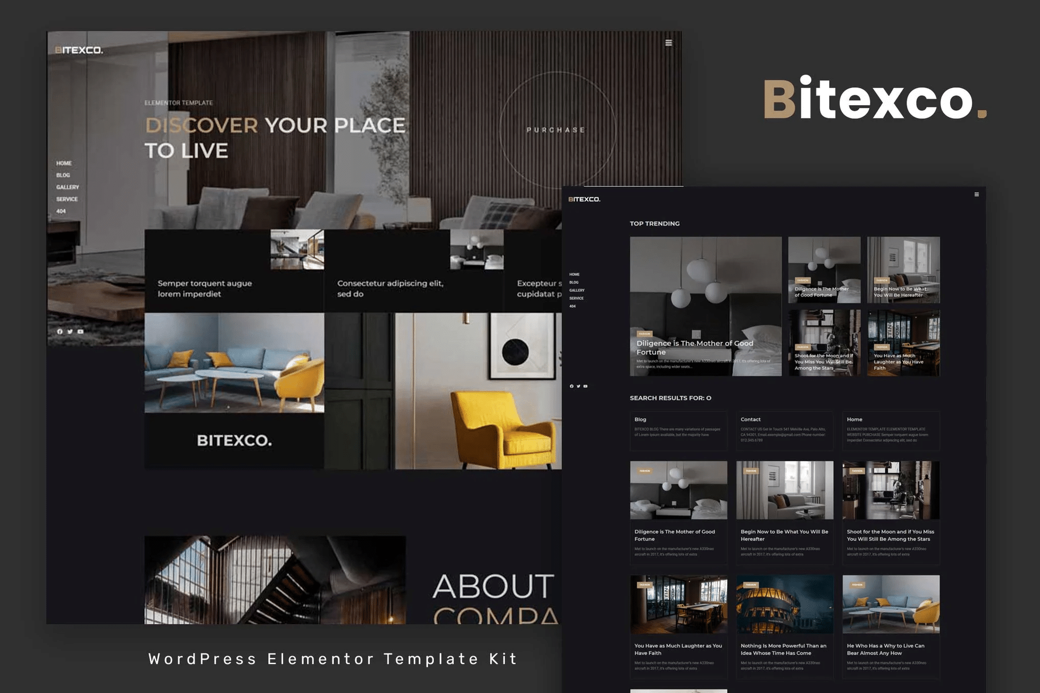Bitexco - Template Kit Elementor Interior Criativo