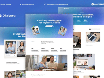 Digitora - Kit de Templates Elementor Pro para Agência Digital