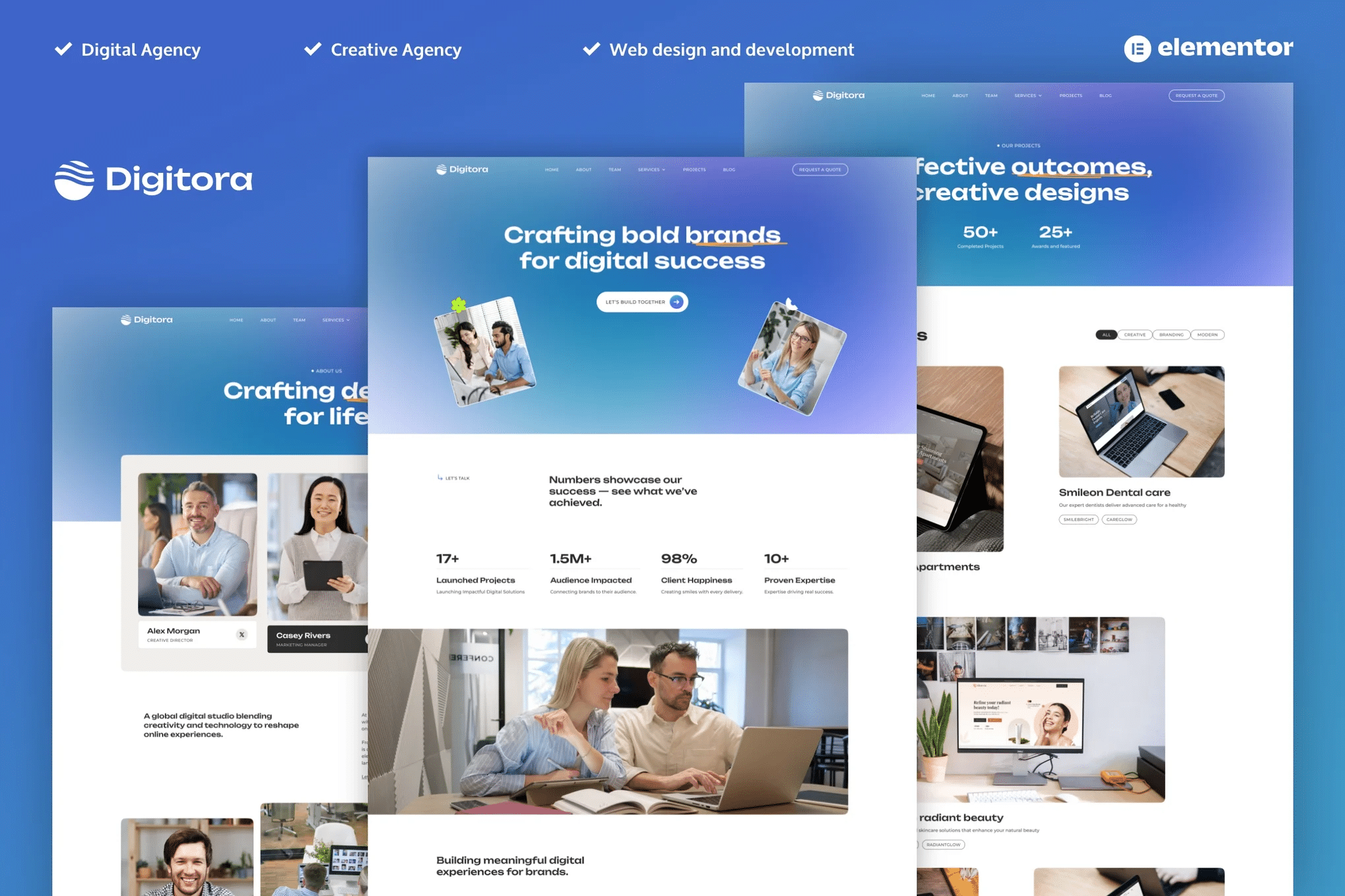 Digitora - Kit de Templates Elementor Pro para Agência Digital