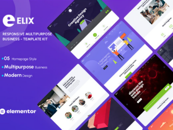 Elix - Template Kit de negócios criativos multiuso responsivo