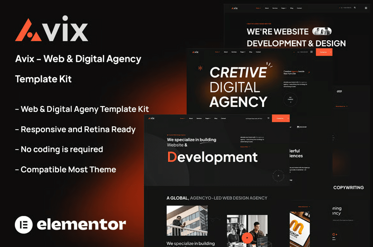 Avix - Kit de Modelos para Agências Digitais e Web