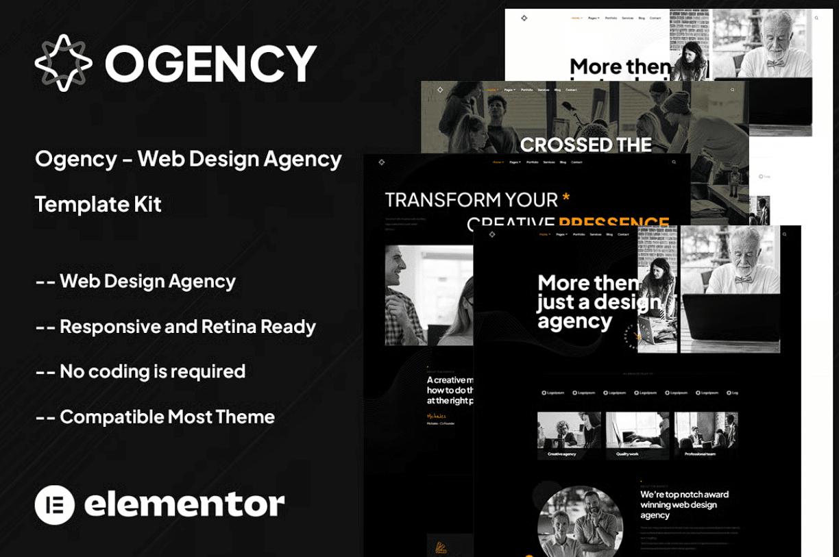 Ogency - Kit de Modelos para Agência de Web Design