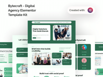 Bytecraft - Kit de Modelos Elementor para Agência Digital