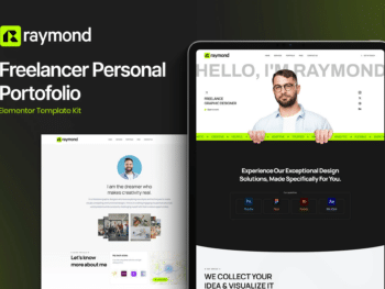Raymond - Kit de Templates Elementor de Portfólio Pessoal para Freelancer