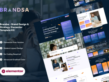 Brandsa - Kit de Templates Elementor de Design e Estratégia de Marca