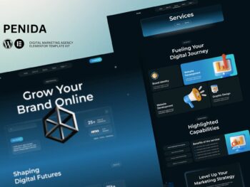 Penida - Kit de Modelos Elementor para Agência de Marketing Digital