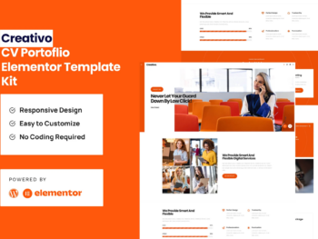 Creativo - Template Kit de agência criativa Elementor