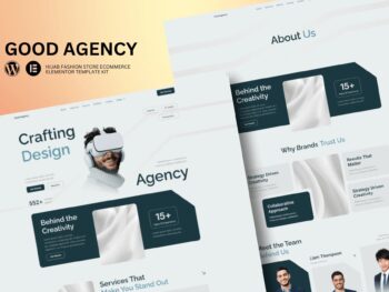 GoodAgency - Kit de modelos Elementor para agências criativas